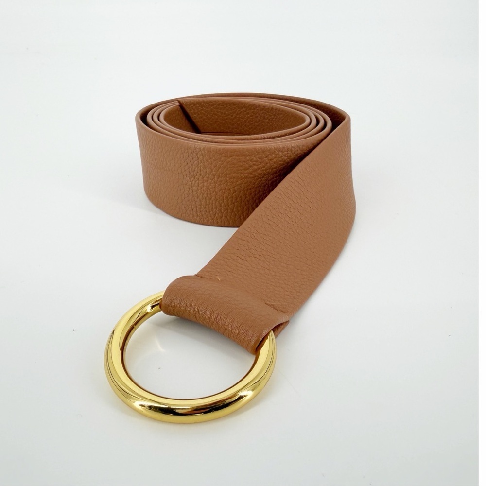B Low the Belt Vegan Leather Belt Silver O Ring